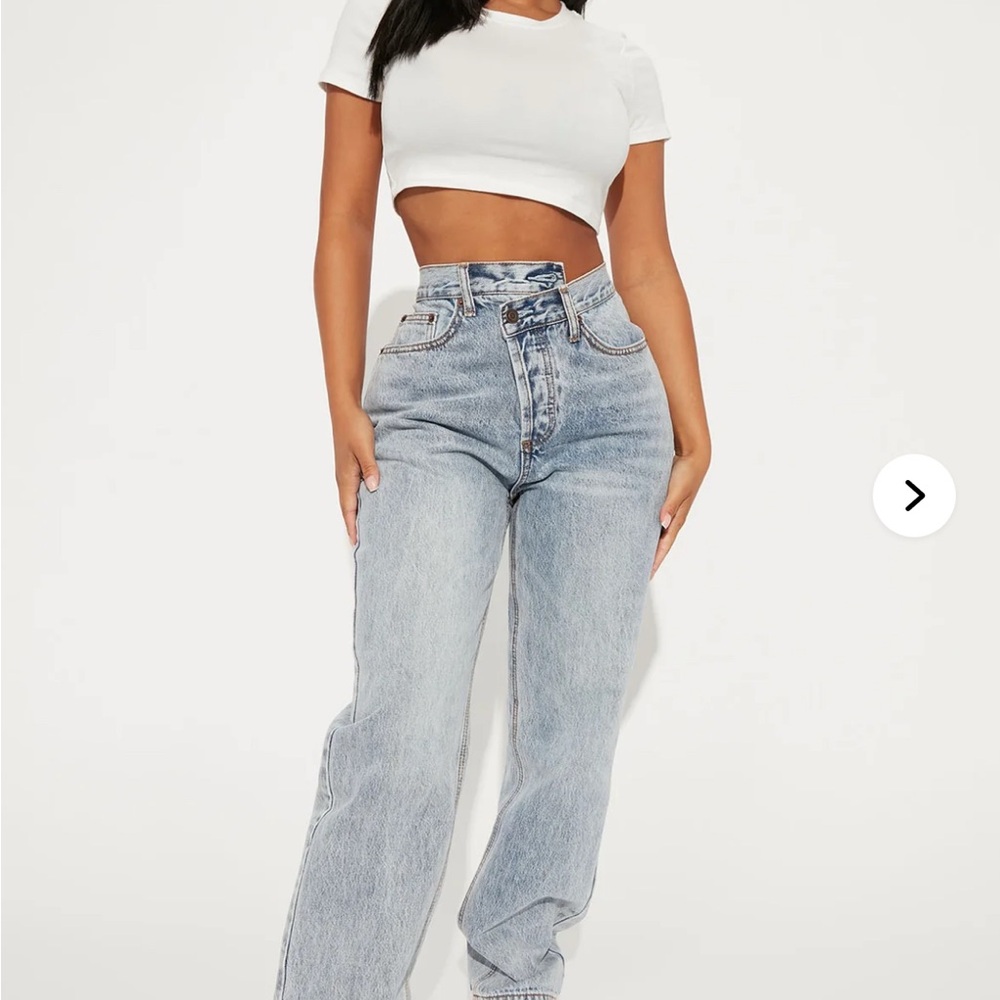 High-Waisted Light Blue Jeans